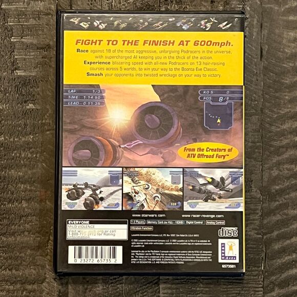 Sony PlayStation 2 PS2 - Star Wars: Racer Revenge Video Game - Picture 2 of 3